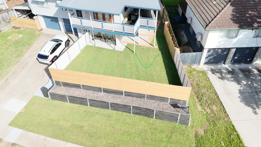 Ferny Hills retaining wall preparation complete