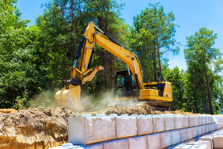 Structural Retaining Walls earthworks by CJ's Earthmoving