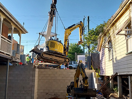 Under House Digging earthworks by CJ's Earthmoving